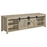 Madra 2-door Engineered Wood 79-inch TV Stand Distressed Pine - 736263