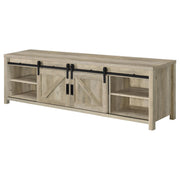 Madra 2-door Engineered Wood 79-inch TV Stand Distressed Pine - 736263