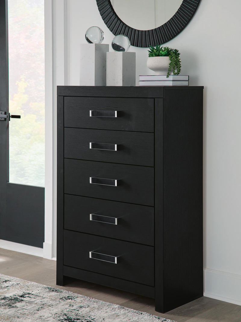 Maeling Black Chest of Drawers - PCB1115-46