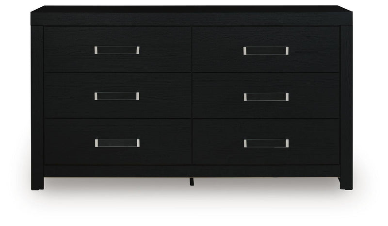 Maeling Queen Upholstered Panel Bed, Dresser and Nightstand - PCB1115B9