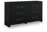 Maeling Queen Upholstered Panel Bed, Dresser and Nightstand - PCB1115B9