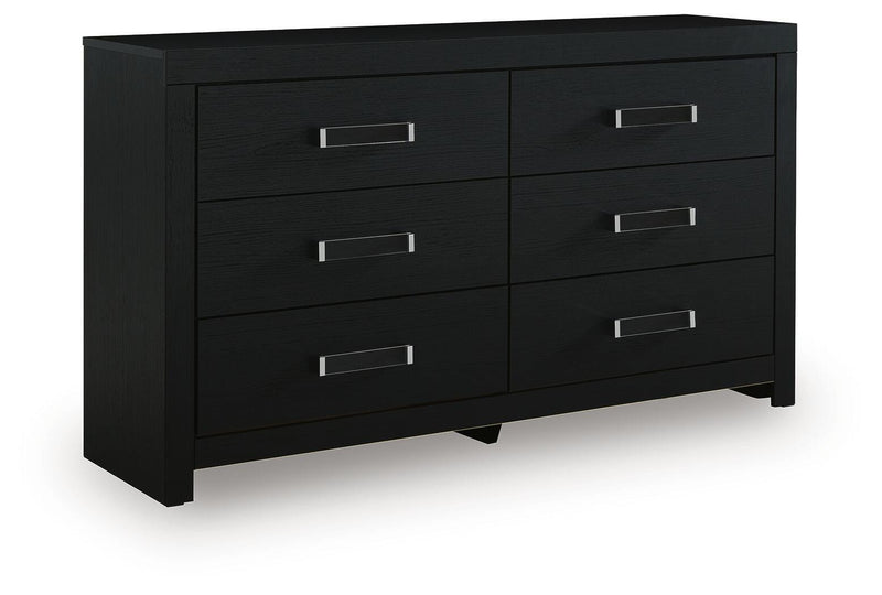 Maeling Queen Upholstered Panel Bed, Dresser and Nightstand - PCB1115B9