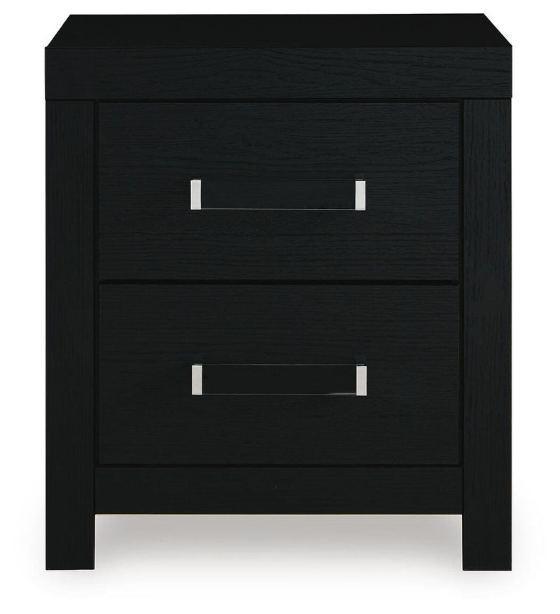 Maeling Queen Upholstered Panel Bed, Dresser and Nightstand - PCB1115B9