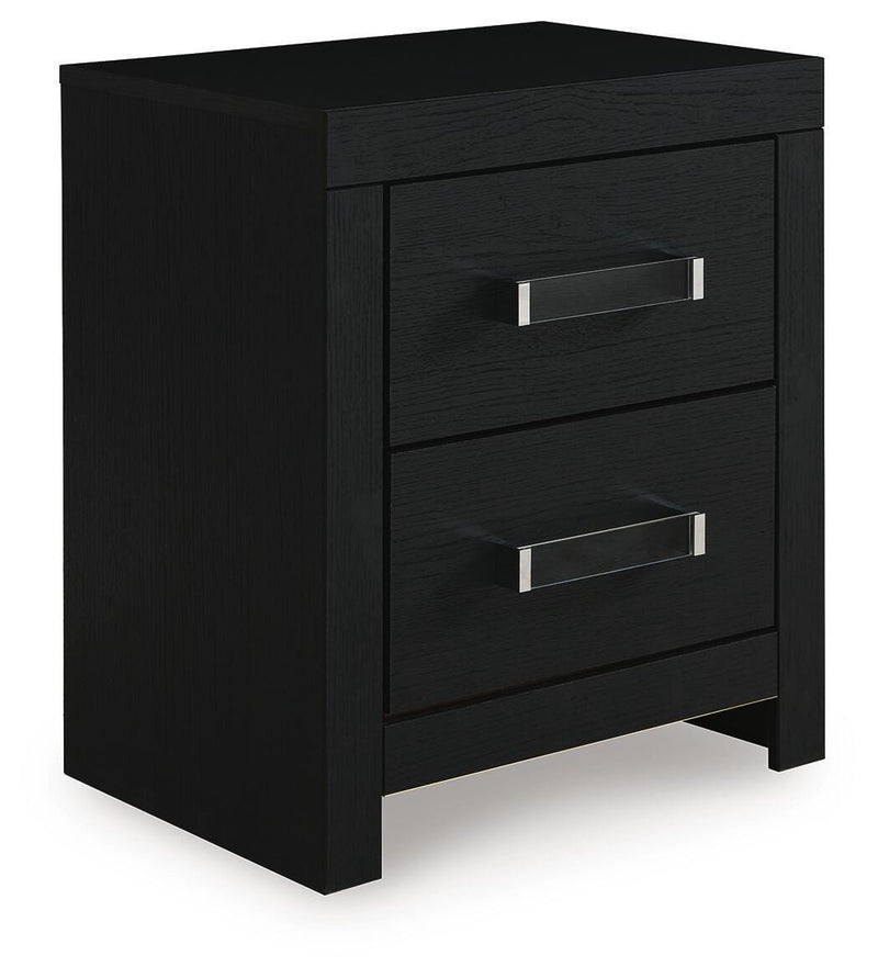 Maeling Queen Upholstered Panel Bed, Dresser and Nightstand - PCB1115B9