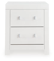 Maeling Queen Upholstered Panel Bed, Dresser, Mirror and Nightstand - PCB1119B10