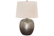 Magalie Antique Silver Finish Table Lamp - Lara FurnitureTable Lamp