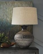 Magan Antique Bronze Finish Table Lamp - Lara FurnitureTable Lamp