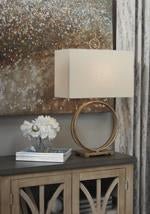 Mahala Antique Gold Finish Table Lamp - Lara FurnitureTable Lamp