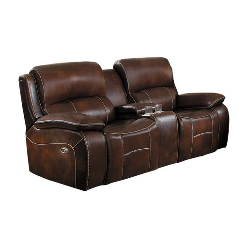 Mahala Brown Power Reclining Loveseat - Lara FurniturePower Reclining Loveseat