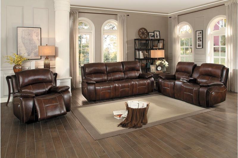 Mahala Brown Reclining Living Room Set - Lara FurnitureLiving Room Set