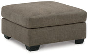 Mahoney Chocolate 2-Piece Sectional with Ottoman from Ashley - Lara Furniture