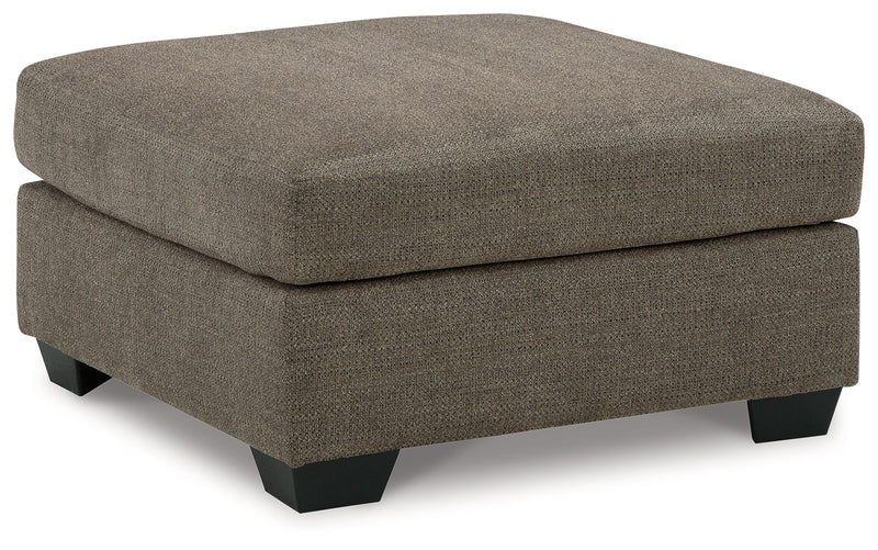 Mahoney Chocolate 2-Piece Sectional with Ottoman from Ashley - Lara Furniture