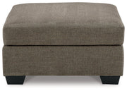 Mahoney Chocolate 2-Piece Sectional with Ottoman from Ashley - Lara Furniture