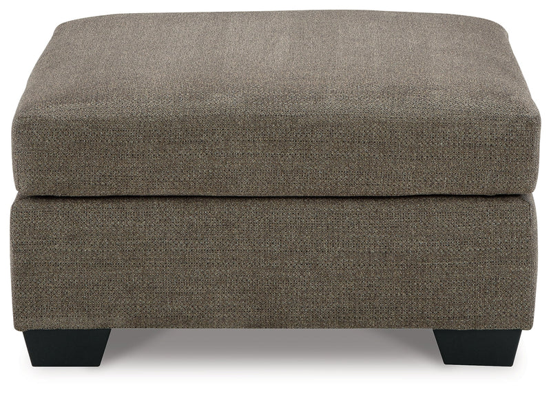 Mahoney Chocolate 2-Piece Sectional with Ottoman from Ashley - Lara Furniture