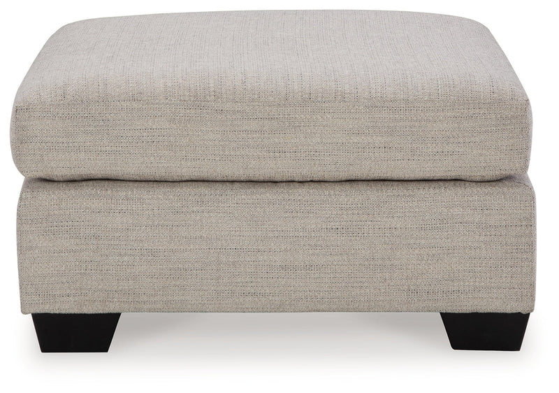 Mahoney Pebble 2-Piece Sectional with Ottoman from Ashley - Lara Furniture