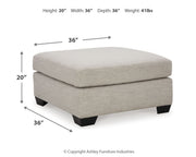 Mahoney Pebble 2-Piece Sectional with Ottoman from Ashley - Lara Furniture
