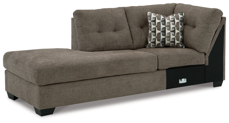 Mahoney Chocolate Left-Arm Facing Corner Chaise - 3100516