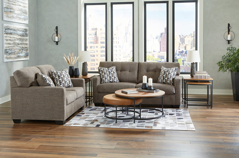 Mahoney Chocolate Living Room Set - Gate FurnitureLiving Room Set