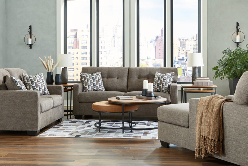 Mahoney Chocolate Living Room Set - Gate FurnitureLiving Room Set