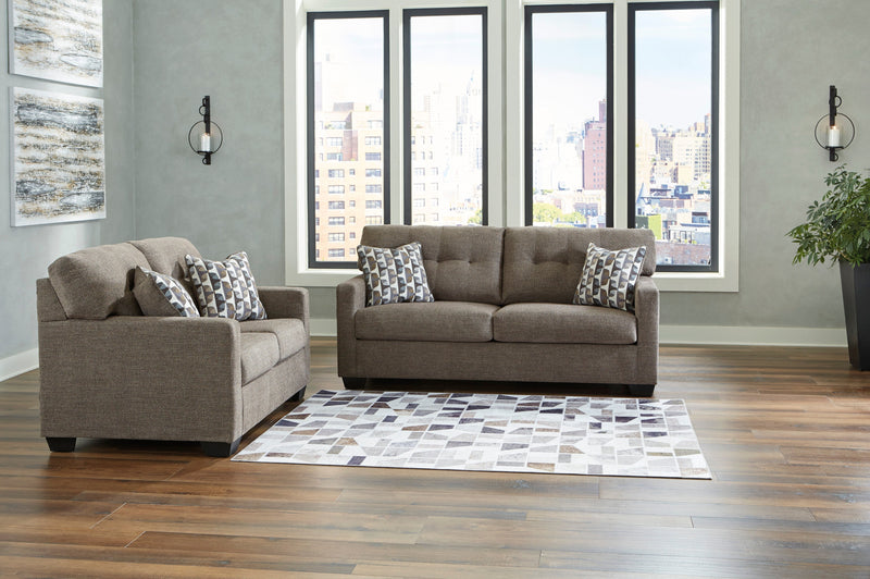 Mahoney Chocolate Living Room Set - Gate FurnitureLiving Room Set