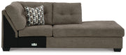 Mahoney Chocolate Right-Arm Facing Corner Chaise - 3100517