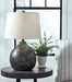 Maire Black/Gold Finish Table Lamp - Gate FurnitureTable Lamp