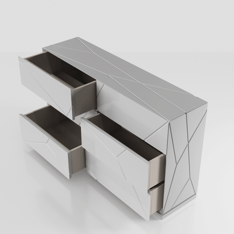 Majesty Bedroom W/Light And Kiu Cases Set - Lara Furniture