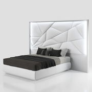 Majesty Bedroom W/Light And Carmen Cases Set - Lara FurnitureBedroom Set