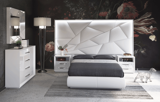 Majesty Bedroom W/Light And Carmen Cases Set - Lara FurnitureBedroom Set