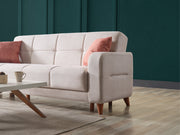 Major Convertible Loveseat in Light Grey - 200-ELIF-MAJ-A423-2