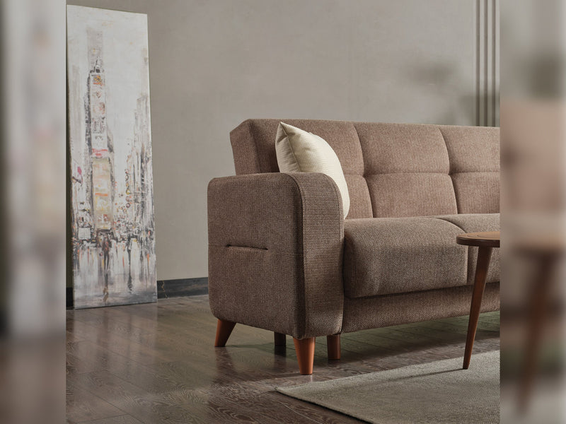 Major Convertible Loveseat in Light Grey - 200-ELIF-MAJ-A423-2
