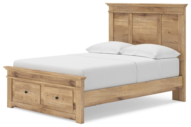 Makidern Full Panel Storage Bed, Dresser and Mirror - PCB1170B25