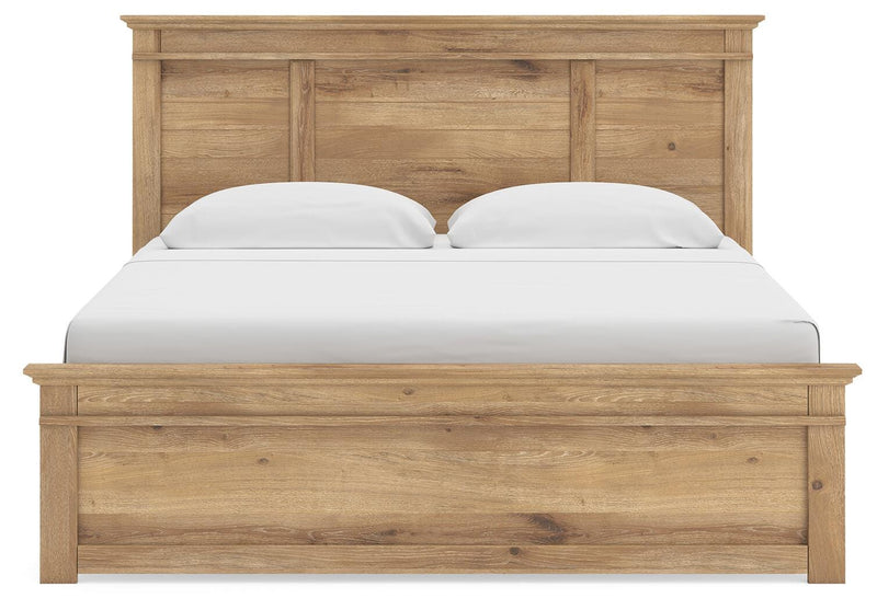 Makidern King Panel Bed, Dresser, Mirror and 2 Nightstands - PCB1170B40