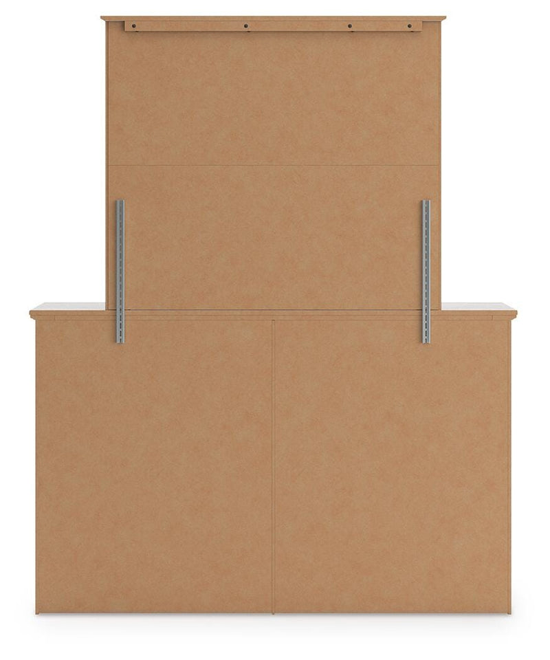 Makidern Queen Panel Bed, Dresser and Mirror - PCB1171B3