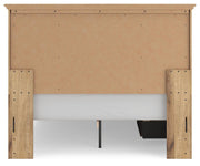 Makidern Queen Panel Bed with Storage, Dresser and Mirror - PCB1170B7
