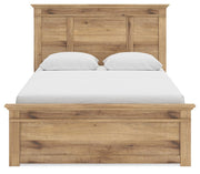 Makidern Queen Panel Bed with Storage, Dresser and Mirror - PCB1170B7