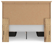 Makidern Queen Panel Bed with Storage, Dresser and Mirror - PCB1170B9