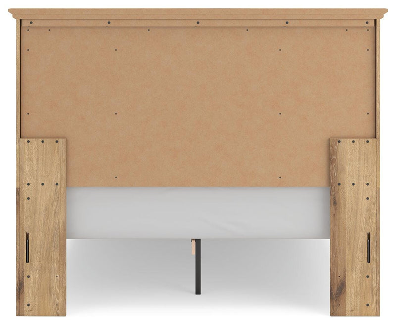 Makidern Queen Panel Storage Bed, Dresser and Mirror - PCB1170B5
