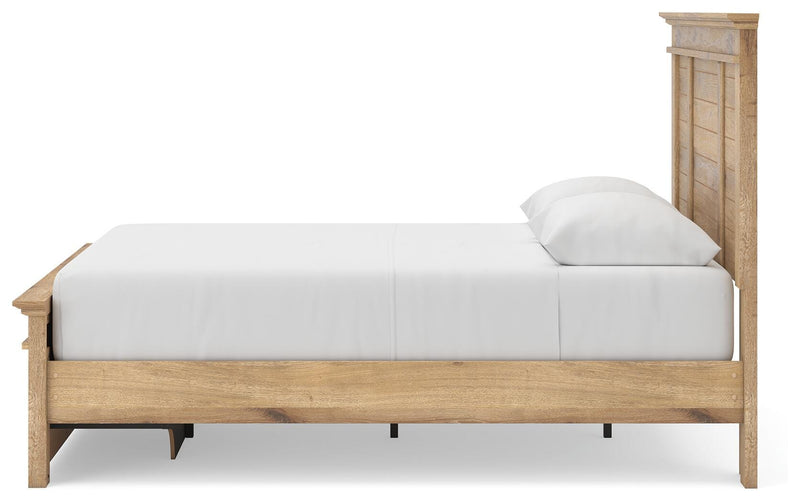 Makidern Queen Panel Storage Bed, Dresser and Mirror - PCB1170B5