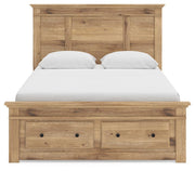 Makidern Queen Panel Storage Bed, Dresser and Mirror - PCB1170B5
