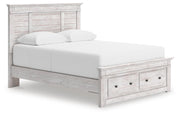 Makidern Queen Panel Storage Bed, Dresser and Mirror - PCB1171B5