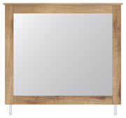 Makidern Tan Bedroom Mirror - PCB1170-36