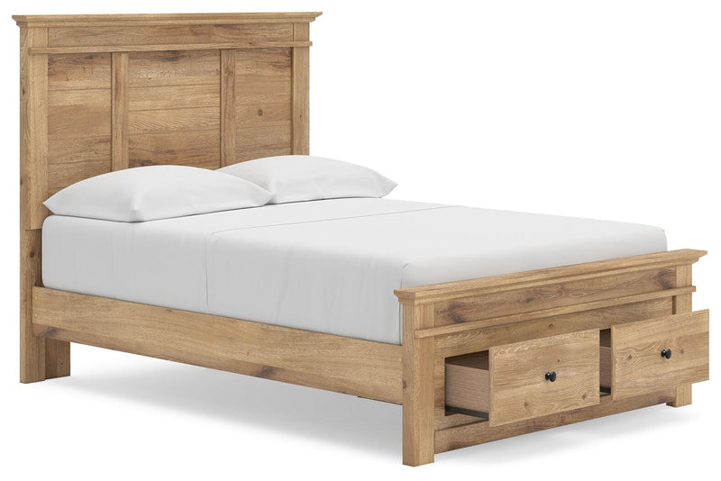 Makidern Tan Full Panel Storage Bed - PCB1170B23