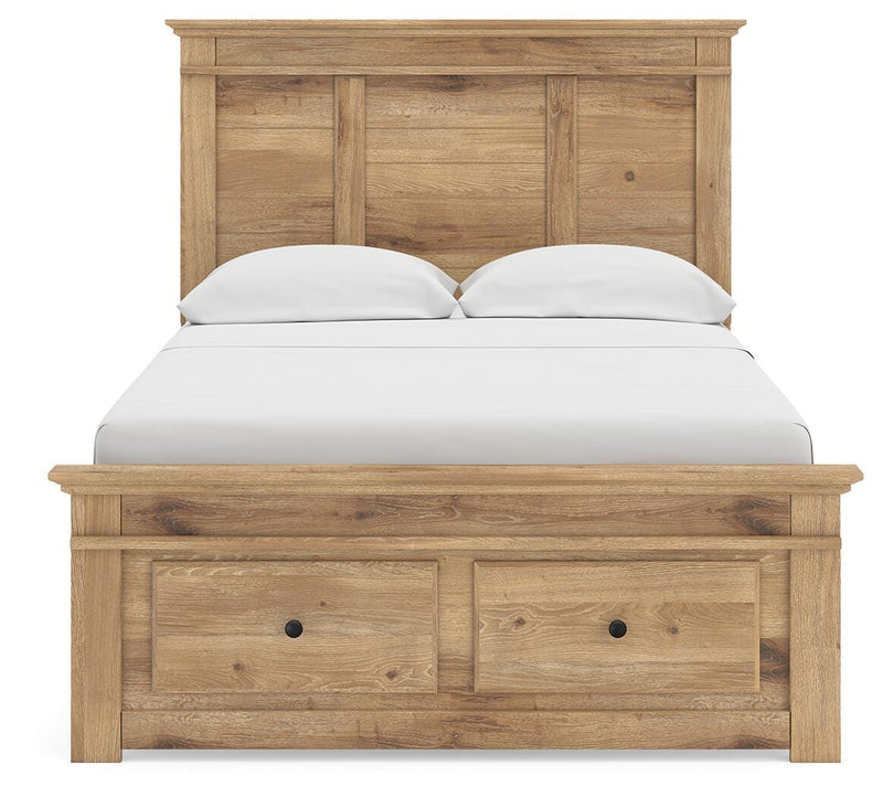 Makidern Tan Full Panel Storage Bed - PCB1170B23