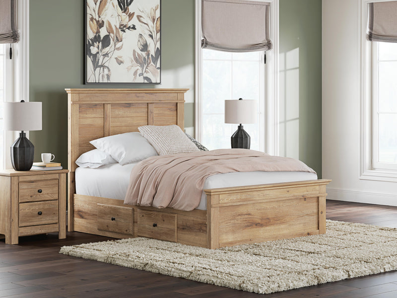 Makidern Tan Full Panel Storage Bed - PCB1170B27