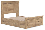 Makidern Tan Full Panel Storage Bed - PCB1170B35