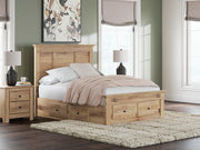 Makidern Tan Full Panel Storage Bed - PCB1170B39