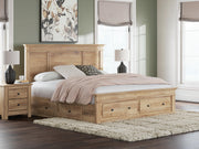 Makidern Tan King Panel Storage Bed - PCB1170B16