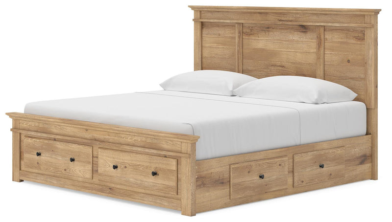 Makidern Tan King Panel Storage Bed - PCB1170B17