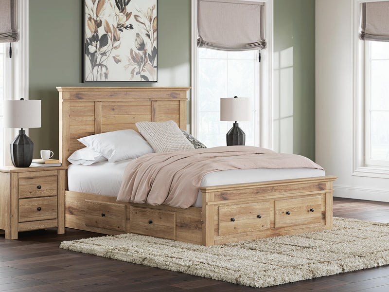 Makidern Tan Queen Panel Storage Bed - PCB1170B11